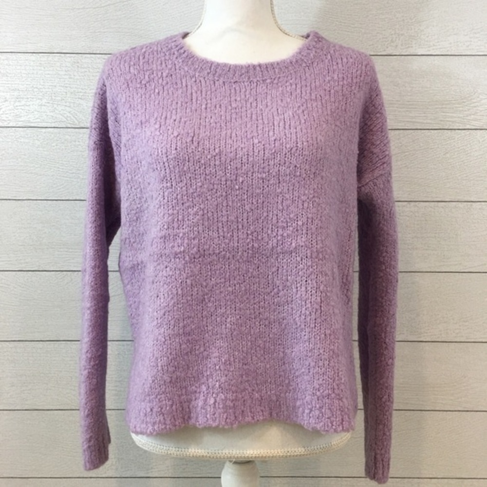 Aerie Lilac Slub Knit Sweater